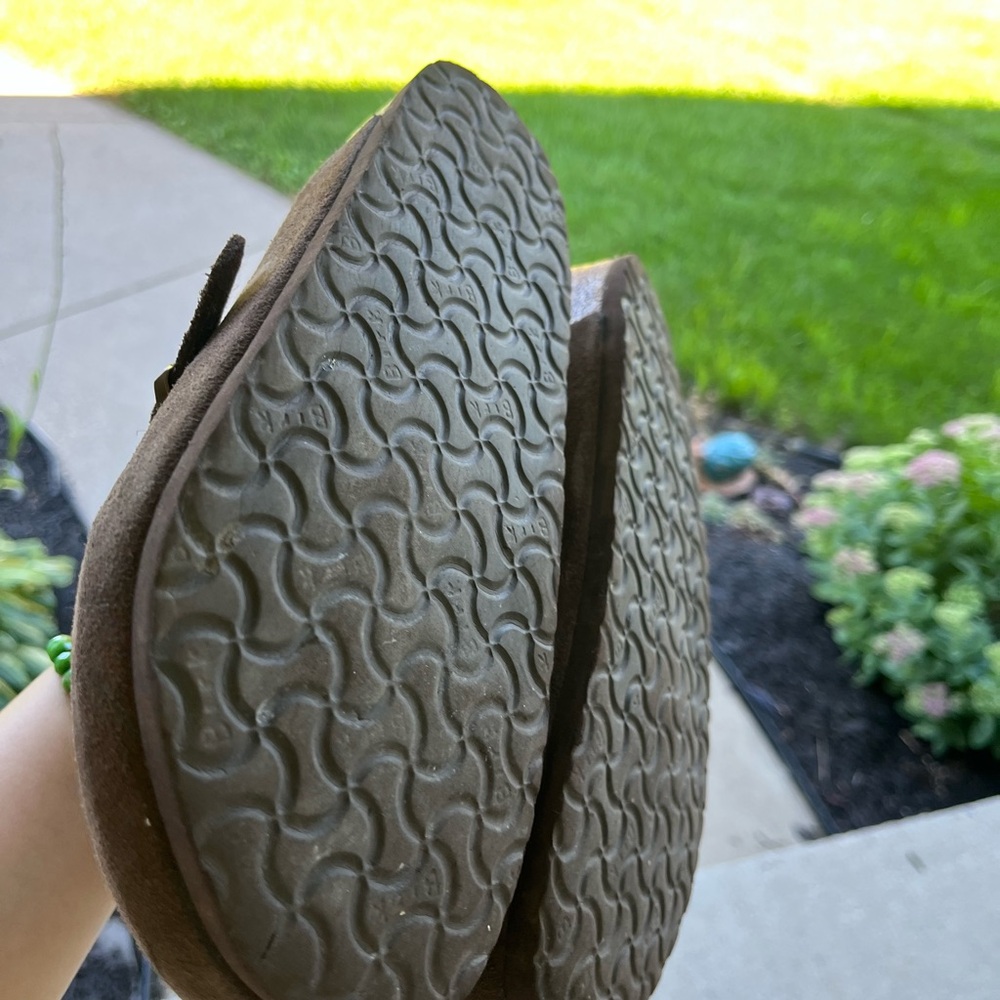 Chocolate brown Birkenstock Boston clogs - Picture 4 of 5